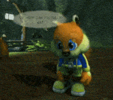 a video game character says " so how can you help me ? "