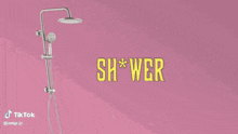 a picture of a shower head with tiktok written on the bottom right
