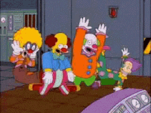 Clowns Simpsons GIF