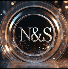 a logo for n & s is displayed in a circle