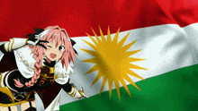 Kurdistan Astolfo Kurd Flag GIF - Kurdistan Astolfo Astolfo Kurd Flag GIFs