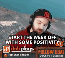 Start The Week Off With Some Positivity Dab Plays GIF - Start The Week Off With Some Positivity Dab Plays Have A Great Day GIFs