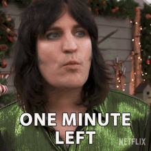 One Minute Left Noel Fielding GIF - One Minute Left Noel Fielding The Great British Baking Show Holidays GIFs