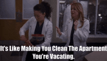 Greys Anatomy Meredith Grey GIF - Greys Anatomy Meredith Grey Its Like Making You Clean The Apartment GIFs