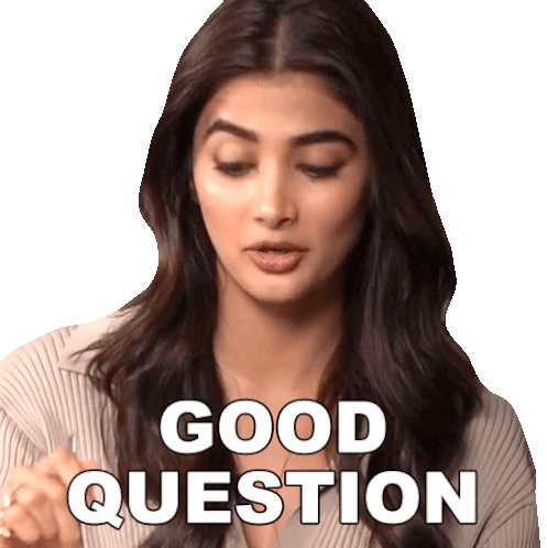 Good Question Pooja Hegde Sticker - Good Question Pooja Hegde Pinkvilla Stickers