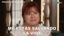 Me Estas Salvando La Vida Silvana Diaz GIF - Me Estas Salvando La Vida Silvana Diaz Masterchef Argentina GIFs