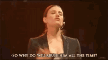 Idina Menzel Why Do You Abuse Him All The Time GIF - Idina Menzel Why Do You Abuse Him All The Time Chess GIFs