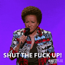 shut the fuck up wanda sykes wanda sykes im an entertainer shut your mouth i dont wanna hear anything from you