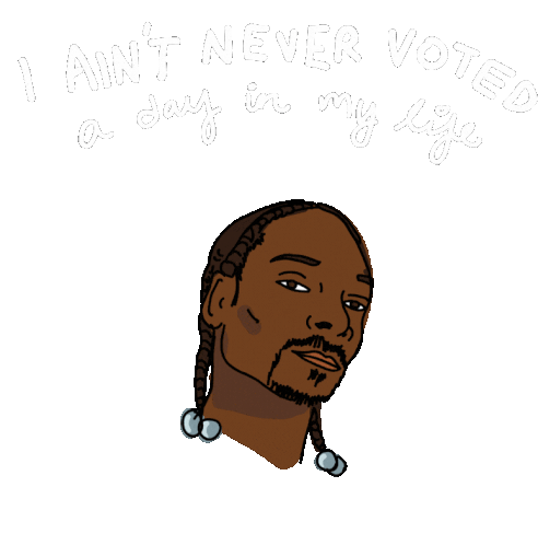 Snoop Dog Snoop Sticker - Snoop Dog Snoop Get Out And Vote Stickers