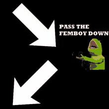 pass the femboy down goose gif
