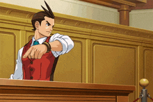 Ace Attorney Apollo Justice GIF - Ace Attorney Apollo Justice Point GIFs