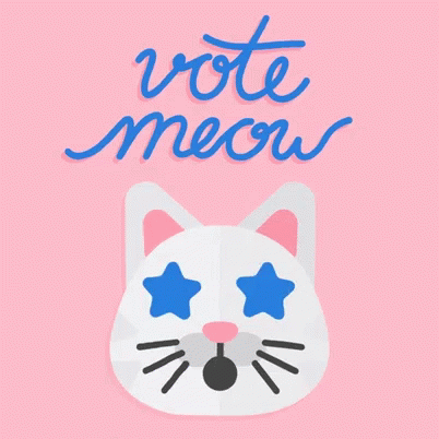 Vote Vote Meow GIF - Vote Vote Meow Primary Day GIFs