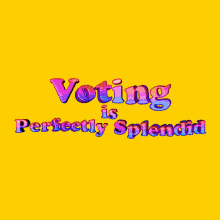 Voting Is Splendid Voting Is Perfectly Splendid GIF - Voting Is Splendid Voting Is Perfectly Splendid Splendid GIFs