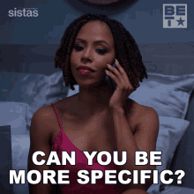 Can You Be More Specific Andrea Barnes GIF - Can You Be More Specific Andrea Barnes Sistas GIFs