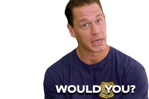 Would You John Cena Sticker - Would You John Cena Would You Do It Stickers