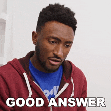 Good Answer Marques Brownlee GIF - Good Answer Marques Brownlee Good Response GIFs