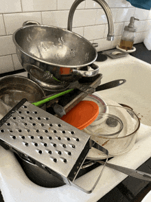 Pile Up Dirty Dishes GIF