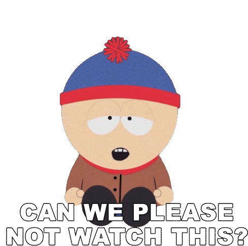 Can We Please Not Watch This Stan Marsh Sticker - Can We Please Not Watch This Stan Marsh South Park Stickers