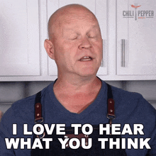 I Love To Hear What You Think Michael Hultquist GIF - I Love To Hear What You Think Michael Hultquist Chili Pepper Madness GIFs