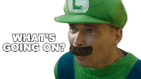 Whats Going On Luigi Sticker - Whats Going On Luigi Jordyn Stickers