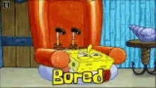 bored sponge bob nothing to do