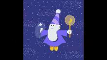 a cartoon of a wizard with the words " nitro magic " on top