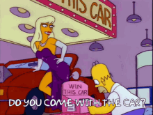 Simpsons Homer Simpson GIF - Simpsons Homer Simpson You Come With The Car GIFs