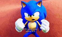 Sonic Prime Oh Youre Really Asking For It GIF - Sonic Prime Oh Youre Really Asking For It Youre Asking For It GIFs