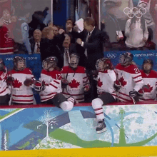 Celebrating Ice Hockey GIF - Celebrating Ice Hockey Canada GIFs