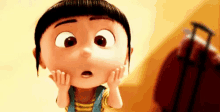Does This Count As Annoying? GIF - Despicableme Agnes Cheek GIFs