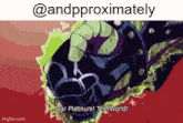 a screenshot of a cartoon with the words star platinum the world on it