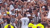 a soccer player with the number 7 on his shirt