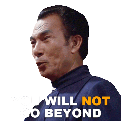 You Will Not Go Beyond Han Sticker - You Will Not Go Beyond Han Kien Shih Stickers