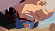 a cartoon drawing of a man laying on his back with a bbc logo in the corner