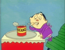 stuffy durma the millionare hobo eating beans can of beans yummy