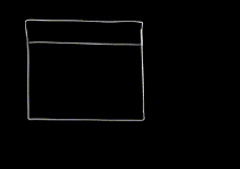 a black and white drawing of a stack of papers on a black background