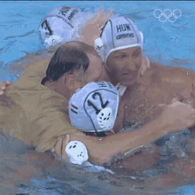 Celebrate Hungary Mens Water Polo Team GIF - Celebrate Hungary Mens Water Polo Team Olympics GIFs