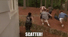 Run Scatter GIF - Run Scatter Heavy Weights GIFs