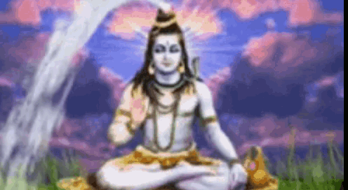 Download The Hindu God Shiva Praying in This Thoughtful Pose |  Wallpapers.com
