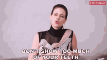 Dont Show Too Much Of Your Teeth Kalki Koechlin GIF