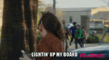 Lightin' Up My Board GIF - Bad Moms Bad Moms Movie Lightin Up My Board GIFs