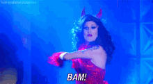 Bam! GIF - Ru Pauls Drag Race Drag Queen Sharon Needles GIFs