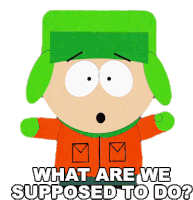 What Are We Supposed To Do Kyle Broflovski Sticker - What Are We Supposed To Do Kyle Broflovski South Park Stickers