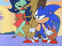 sonic the hedgehog adventures of sonic the hedgehog aosth sonic pointing
