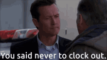 Doggett X Files Clock Out GIF - Doggett X Files Clock Out GIFs