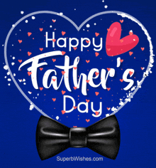 a father 's day greeting card with a bow tie