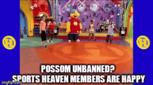 sports heaven highlight heaven members ban possom