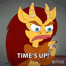 Times Up Connie The Hormone Monstress GIF - Times Up Connie The Hormone Monstress Big Mouth GIFs