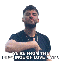 Were From The Province Of Love Mate Casey Frey Sticker - Were From The Province Of Love Mate Casey Frey Wanka Boi Song Stickers