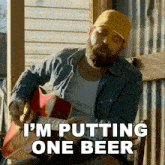 Im Putting One Beer In Front Of The Other Jordan Davis GIF - Im Putting One Beer In Front Of The Other Jordan Davis One Beer In Front Of The Other Song GIFs